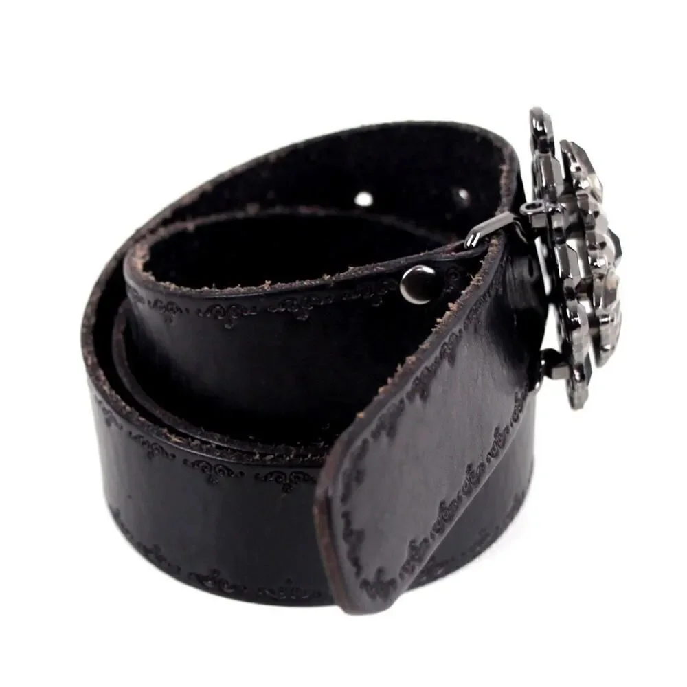 Fossil BLACK GENUINE LEATHER 1 3/8